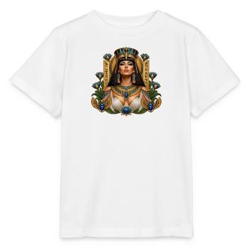 Kleopatra – Ägyptische Königin - Stanley/Stella Kinder T-Shirt MINI CREATOR  - Weiß - Vorne - Maike (125cm)
