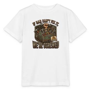 Dad's Fix-It Manifesto-Handwerker - Stanley/Stella Kinder T-Shirt MINI CREATOR  - Weiß - Vorne - Maike (125cm)