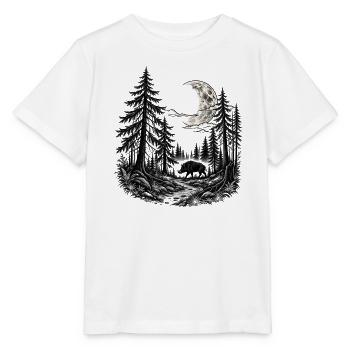 Mystischer Wald - Stanley/Stella Kinder T-Shirt MINI CREATOR  - Weiß - Vorne - Maike (125cm)