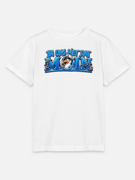 Bi uns het dat Moin - Möwe sagt Moin - Stanley/Stella Kinder T-Shirt MINI CREATOR  - Weiß