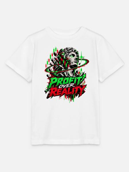 Profit über Realität Neon-Glitch - Stanley/Stella Kinder T-Shirt MINI CREATOR  - Weiß