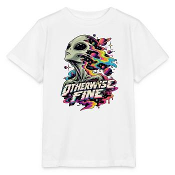 Alien Cosmic Flux - Stanley/Stella Kinder T-Shirt MINI CREATOR  - Weiß - Vorne - Maike (125cm)