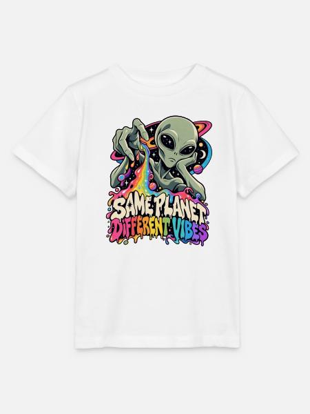 Gleicher Planet, andere Vibes - Stanley/Stella Kinder T-Shirt MINI CREATOR - Weiß