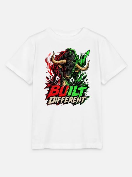 Stier im Trading-Stil - Stanley/Stella Kinder T-Shirt MINI CREATOR - Weiß