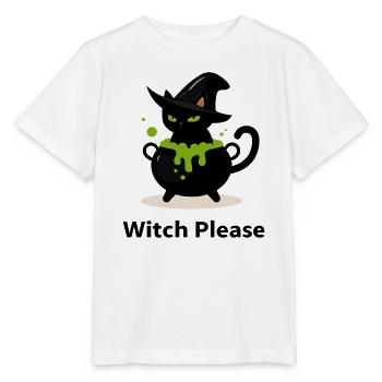 Hexenkatze im Zaubertrank - Stanley/Stella Kinder T-Shirt MINI CREATOR  - Weiß - Vorne - Maike (125cm)