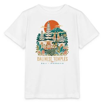 Bali Indonesien Balinesische Tempel - Stanley/Stella Kinder T-Shirt MINI CREATOR  - Weiß - Vorne - Maike (125cm)