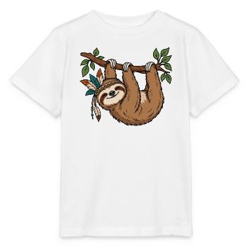 Faultier am Ast - Stanley/Stella Kinder T-Shirt MINI CREATOR  - Weiß - Vorne - Maike (125cm)