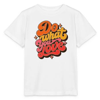 Do What You Love Tu Was Du Liebst Retro Vintage - Stanley/Stella Kinder T-Shirt MINI CREATOR  - Weiß - Vorne - Maike (125cm)