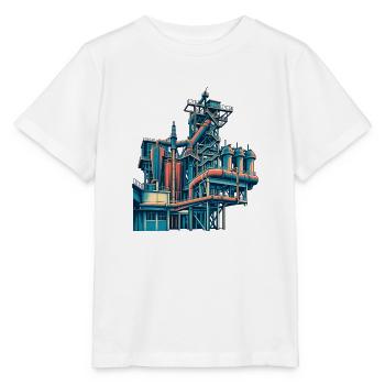 Landschaftspark Duisburg Retro - Stanley/Stella Kinder T-Shirt MINI CREATOR  - Weiß - Vorne - Maike (125cm)