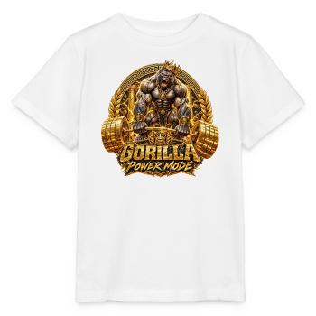 Gorilla Workout Bodybuilding - Stanley/Stella Kinder T-Shirt MINI CREATOR  - Weiß - Vorne - Maike (125cm)