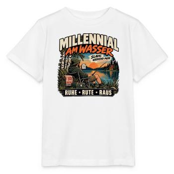 Millennial am Wasser – Slavic Weekend Mode - Stanley/Stella Kinder T-Shirt MINI CREATOR  - Weiß - Vorne - Maike (125cm)