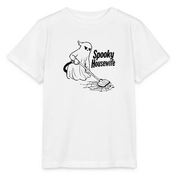 Spooky Housewife Silhouette - Stanley/Stella Kinder T-Shirt MINI CREATOR  - Weiß - Vorne - Maike (125cm)