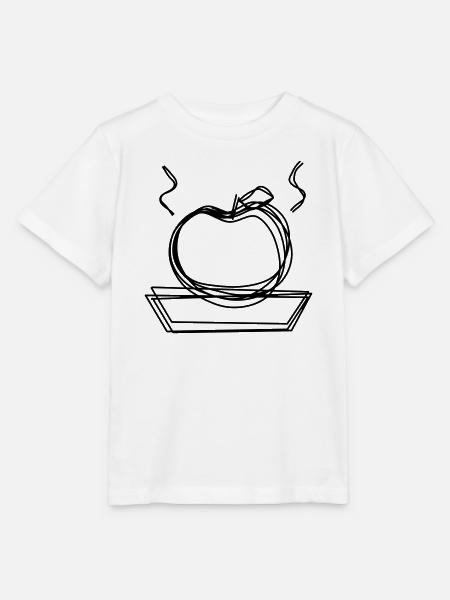 Bratapfel handgezeichnet - Stanley/Stella Kinder T-Shirt MINI CREATOR - Weiß