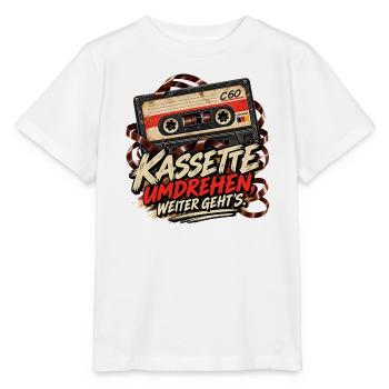 Kassette - Stanley/Stella Kinder T-Shirt MINI CREATOR  - Weiß - Vorne - Maike (125cm)
