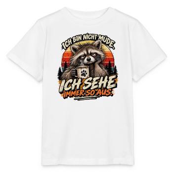Ich bin nicht müde - Stanley/Stella Kinder T-Shirt MINI CREATOR  - Weiß - Vorne - Maike (125cm)
