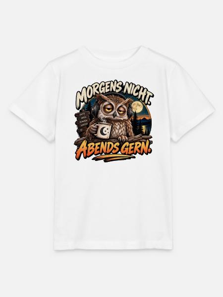 Morgens nicht, Abends gern - Stanley/Stella Kinder T-Shirt MINI CREATOR - Weiß