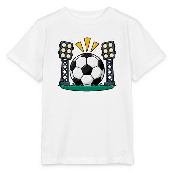 Fußball unter Stadionflutlicht - Stanley/Stella Kinder T-Shirt MINI CREATOR  - Weiß - Vorne - Maike (125cm)
