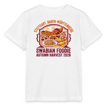 Swabian Foodie Stuttgart Baden-Württemberg Autumn - Stanley/Stella Kinder T-Shirt MINI CREATOR  - Weiß - Vorne - Maike (125cm)