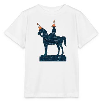 Glasgow-Kartenstatue mit Kegeln - Stanley/Stella Kinder T-Shirt MINI CREATOR  - Weiß - Vorne - Maike (125cm)