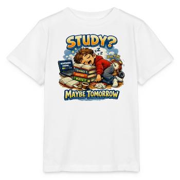 Lernen? Vielleicht Motivation der Studenten von morgen - Stanley/Stella Kinder T-Shirt MINI CREATOR  - Weiß - Vorne - Maike (125cm)