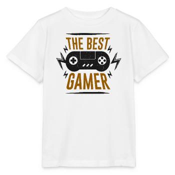 Das beste Gamer-Controller-Emblem - Stanley/Stella Kinder T-Shirt MINI CREATOR  - Weiß - Vorne - Maike (125cm)