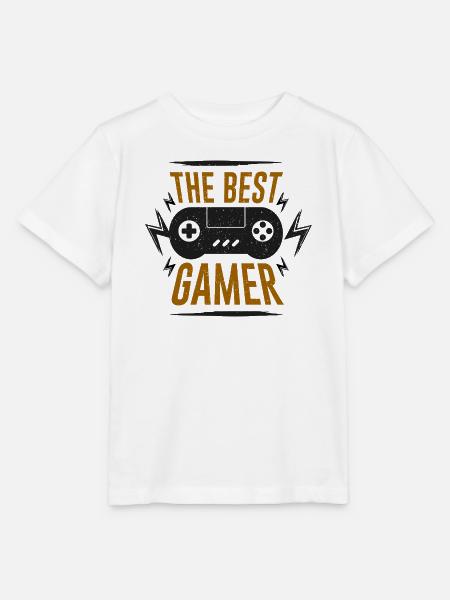 Das beste Gamer-Controller-Emblem - Stanley/Stella Kinder T-Shirt MINI CREATOR  - Weiß