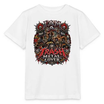 Thrash Metal Lover – Extreme Heavy Metal Music Fan - Stanley/Stella Kinder T-Shirt MINI CREATOR  - Weiß - Vorne - Maike (125cm)