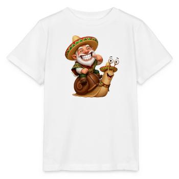 Weihnachtsfest auf der Schnecke - Stanley/Stella Kinder T-Shirt MINI CREATOR  - Weiß - Vorne - Maike (125cm)