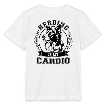 Border Collie Herding is my Cardio Hunde Wilsigns - Stanley/Stella Kinder T-Shirt MINI CREATOR  - Weiß - Vorne - Maike (125cm)