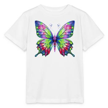 Schmetterling - Stanley/Stella Kinder T-Shirt MINI CREATOR  - Weiß - Vorne - Maike (125cm)