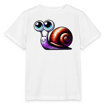 Schnecke - Stanley/Stella Kinder T-Shirt MINI CREATOR  - Weiß - Vorne - Maike (125cm)