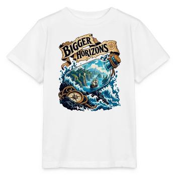 Größere Horizonte - Stanley/Stella Kinder T-Shirt MINI CREATOR  - Weiß - Vorne - Maike (125cm)