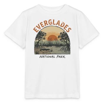 Der Vintage-Everglades-Nationalpark - Stanley/Stella Kinder T-Shirt MINI CREATOR  - Weiß - Vorne - Maike (125cm)