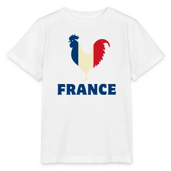 Frankreich Flagge - Stanley/Stella Kinder T-Shirt MINI CREATOR  - Weiß - Vorne - Maike (125cm)