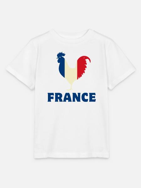 Frankreich Flagge - Stanley/Stella Kinder T-Shirt MINI CREATOR  - Weiß