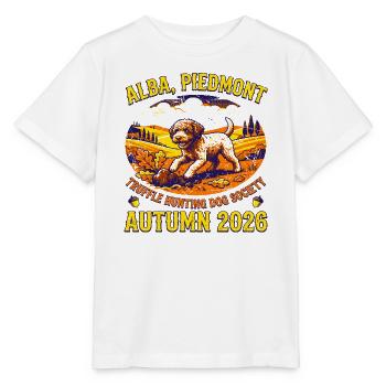Autumn Truffle Hunting Dog Society Alba Piedmont - Stanley/Stella Kinder T-Shirt MINI CREATOR  - Weiß - Vorne - Maike (125cm)