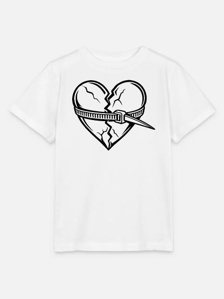 Gebrochenes Herz repariert - Stanley/Stella Kinder T-Shirt MINI CREATOR - Weiß