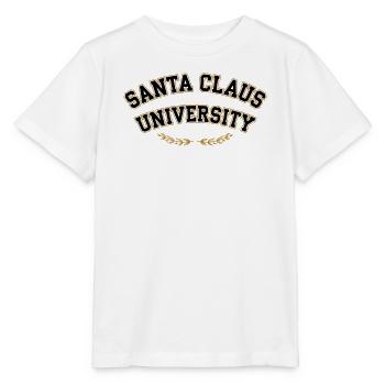Santa Claus Universität Emblem - Stanley/Stella Kinder T-Shirt MINI CREATOR  - Weiß - Vorne - Maike (125cm)