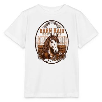 Barn Hair Dont Care Horse Mom - Stanley/Stella Kinder T-Shirt MINI CREATOR  - Weiß - Vorne - Maike (125cm)