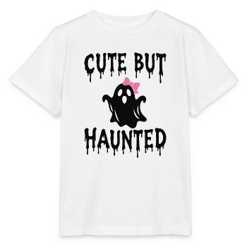 Niedlicher, aber gequälter Geist Coquette Spooky Herbst - Stanley/Stella Kinder T-Shirt MINI CREATOR  - Weiß - Vorne - Maike (125cm)