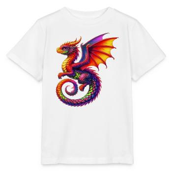 Drache - Stanley/Stella Kinder T-Shirt MINI CREATOR  - Weiß - Vorne - Maike (125cm)