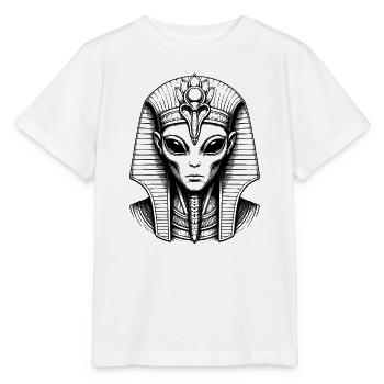 Außerirdischer Pharao - Stanley/Stella Kinder T-Shirt MINI CREATOR  - Weiß - Vorne - Maike (125cm)