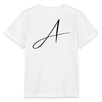 Name mit A Initiale für Anna Amelie Alexander - Stanley/Stella Kinder T-Shirt MINI CREATOR  - Weiß - Vorne - Maike (125cm)