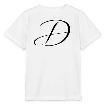 Name mit D Initiale für Daniel David Diana Dennis - Stanley/Stella Kinder T-Shirt MINI CREATOR  - Weiß - Vorne - Maike (125cm)