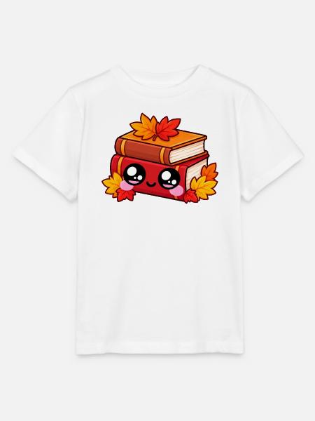 Kawaii Herbstbücher - Stanley/Stella Kinder T-Shirt MINI CREATOR - Weiß