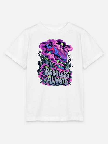 Neon Drache Graffiti Restless Always - Stanley/Stella Kinder T-Shirt MINI CREATOR - Weiß