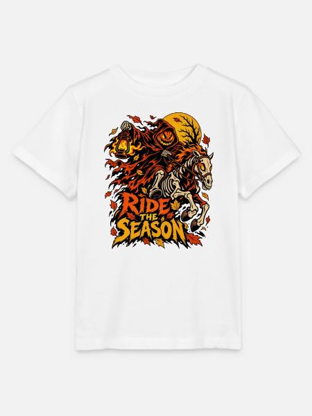 Ritt durch die Herbstnacht - Stanley/Stella Kinder T-Shirt MINI CREATOR  - Weiß