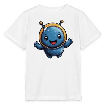 Kosmischer Astronaut Alien - Stanley/Stella Kinder T-Shirt MINI CREATOR  - Weiß - Vorne - Maike (125cm)