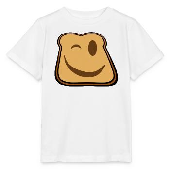 Winkender Toast Cartoon - Stanley/Stella Kinder T-Shirt MINI CREATOR  - Weiß - Vorne - Maike (125cm)