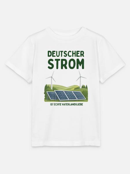 Deutscher Strom ist Vaterlandsliebe - Stanley/Stella Kinder T-Shirt MINI CREATOR - Weiß